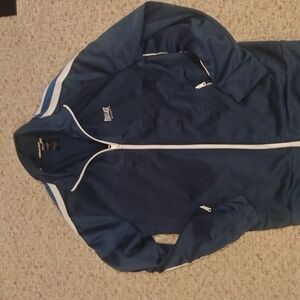 Everlast Blue and White Zip Up Sweater